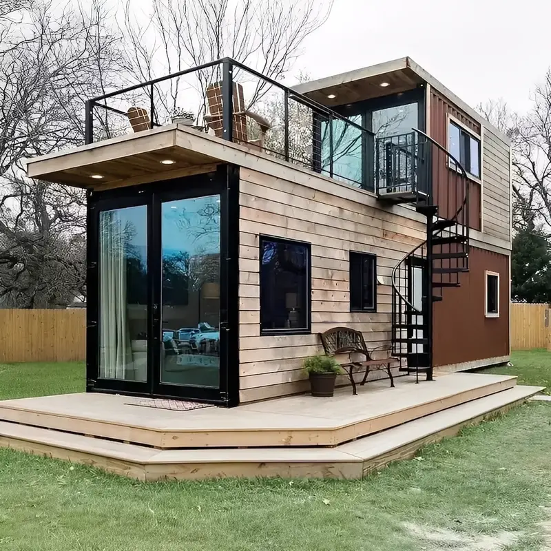 2 Story Shipping Container Home With Rooftop 2 Story Shipping Container Home With Rooftop