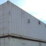 40 ft Container Shop – Climate Controlled Office + Inventory Storage Racking