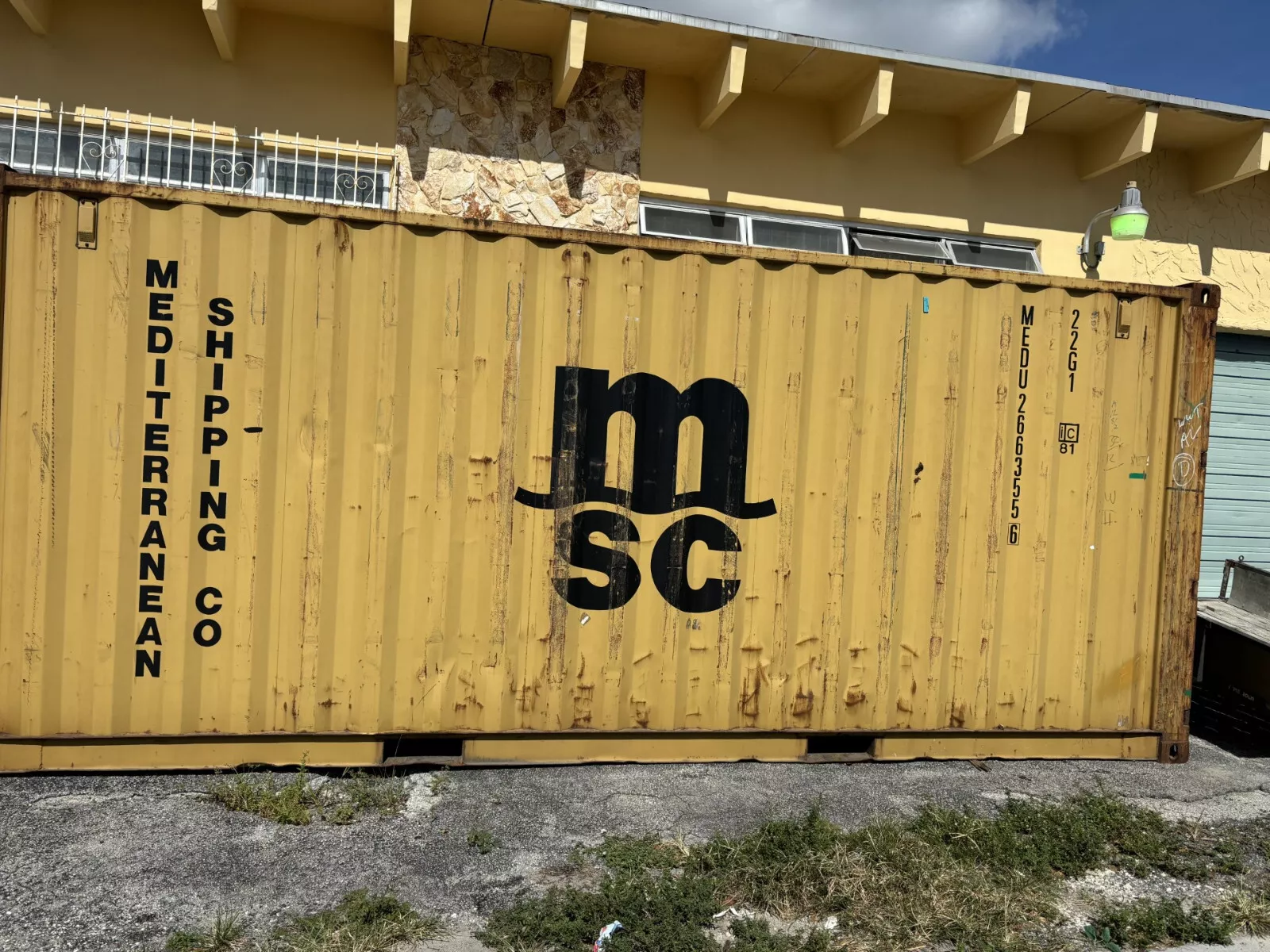 Used 20ft Conex Shipping / Storage Container – Yellow/Gold – Priced to Sell! Used 20ft Conex Shipping / Storage Container – Yellow/Gold – Priced to Sell!