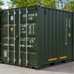 10Ft X 8Ft Shipping Container (One Trip) - Green - M-W Containers