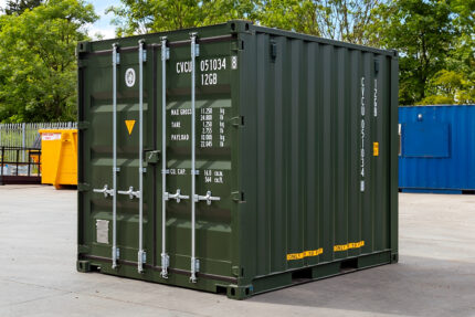 10Ft X 8Ft Shipping Container (One Trip) - Green - M-W Containers