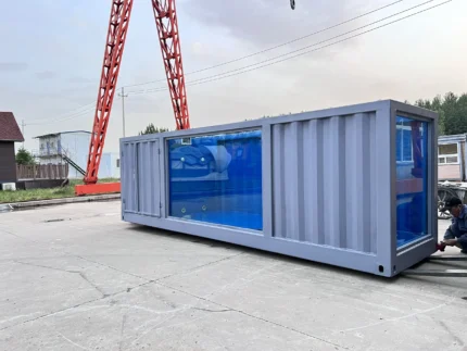 20ft Mobile Foldable Fully Automatic Container Swimming Pool - M-W Containers