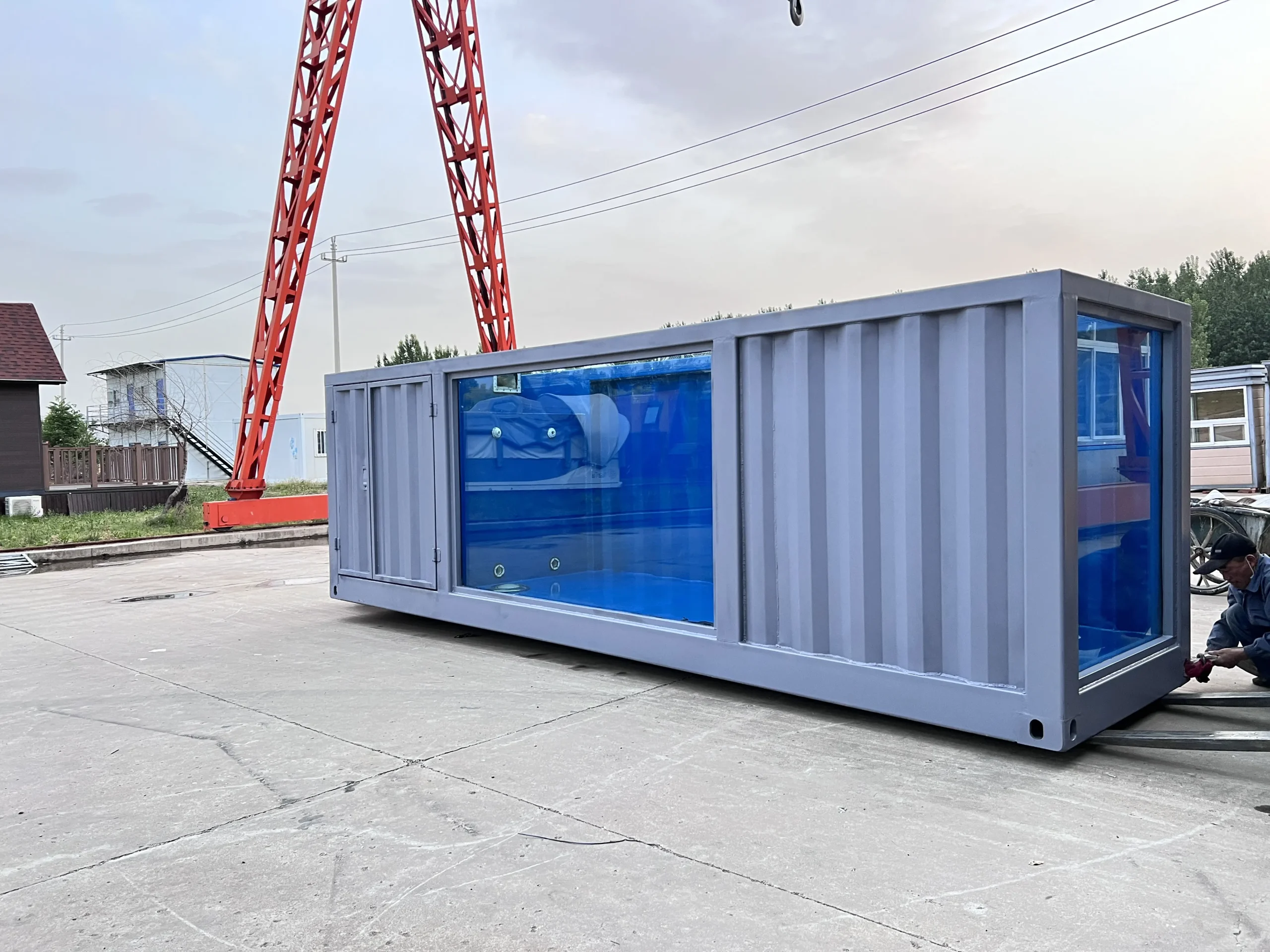 20ft Mobile Foldable Fully Automatic Container Swimming Pool - M-W Containers 20ft Mobile Foldable Fully Automatic Container Swimming Pool - M-W Containers