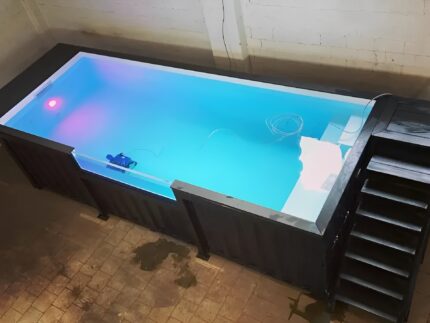 20ft Shipping Container Swimming Pool with Convenient Side Staircase - M-W Containers