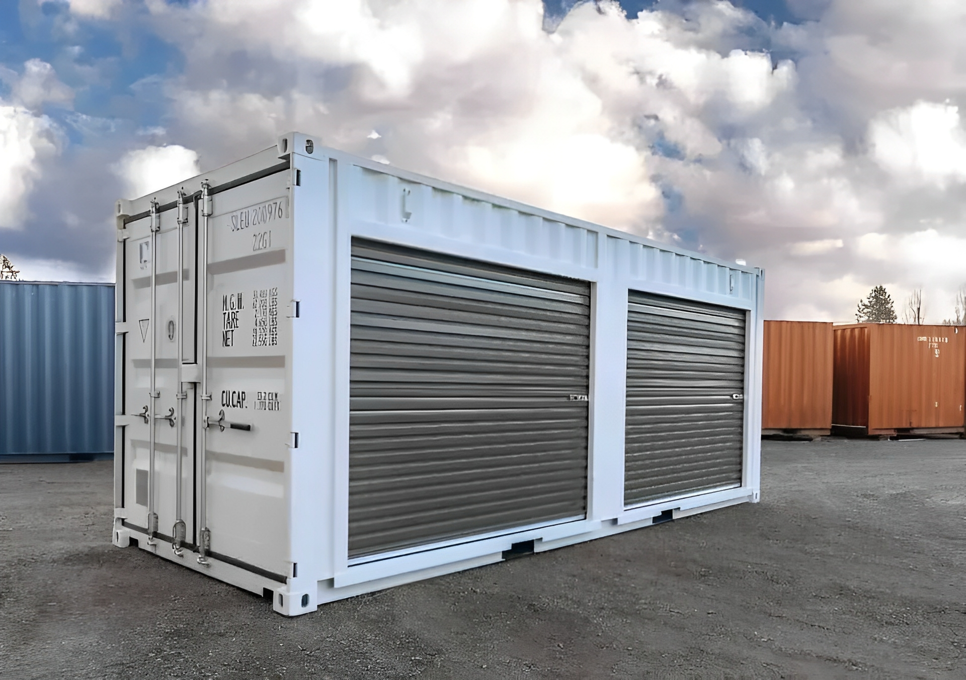 20ft Shipping Container With Double Roll-Up Doors - M-W Containers 20ft Shipping Container With Double Roll-Up Doors - M-W Containers